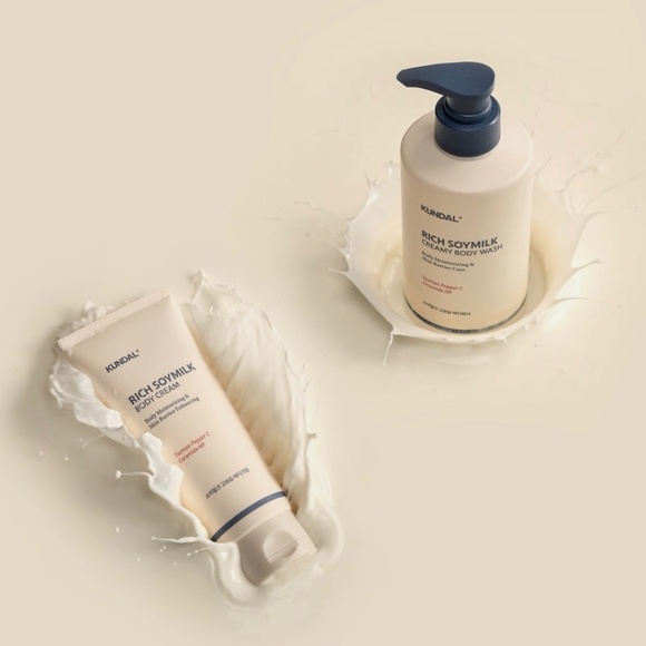 KUNDAL Rich Soymilk Creamy Body Cream 500ml+500ml+100ml Mellow Vanilla Scenting - Picture 6 of 8